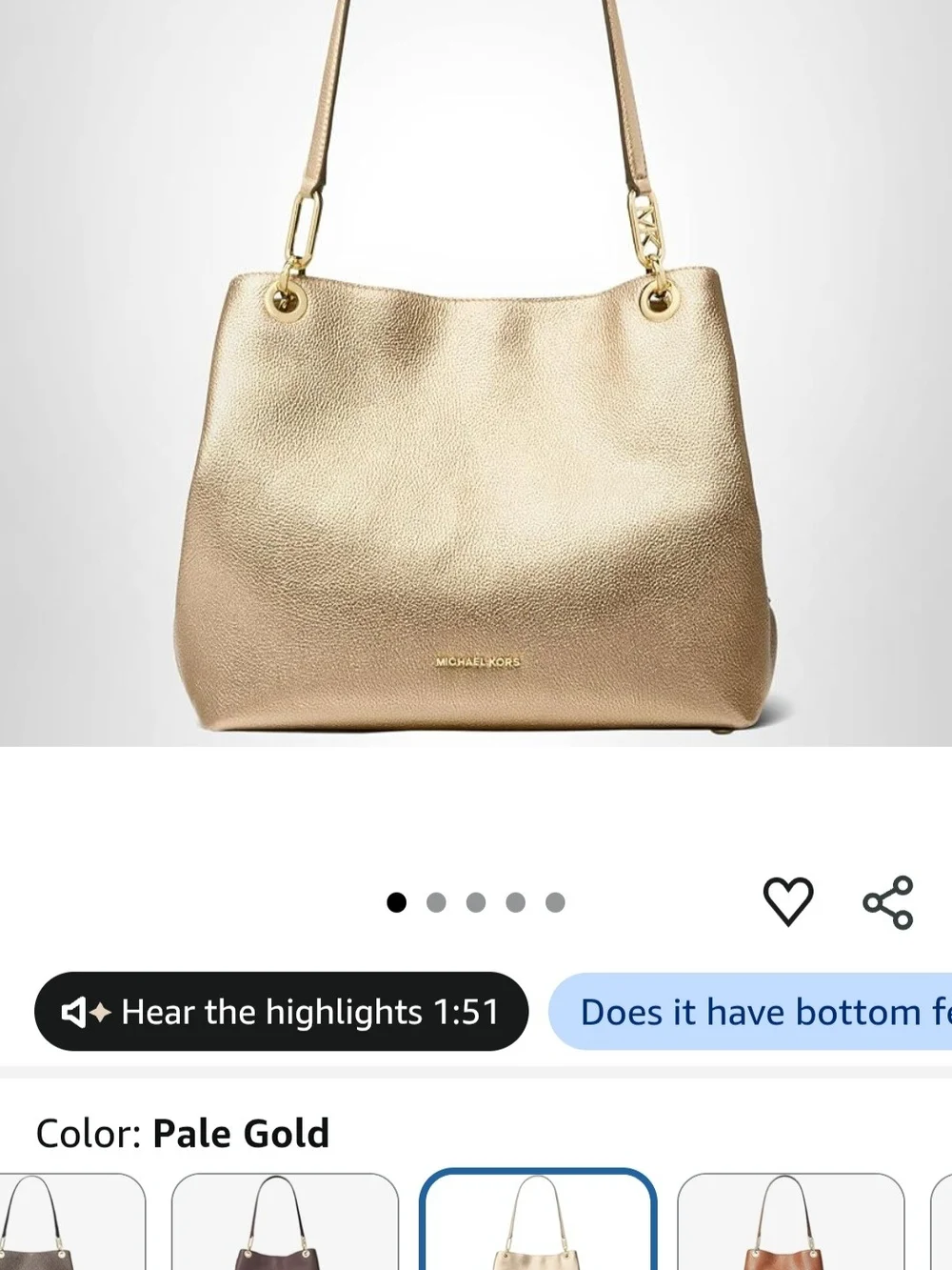 Michel Kors Tote Bag Golden Color Original Price $358 Selling It $250 7186834774